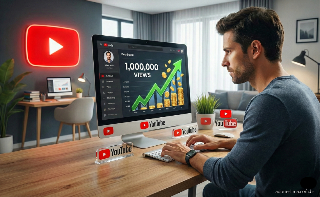 Quanto o YouTube Paga em 1 Milhão de Views