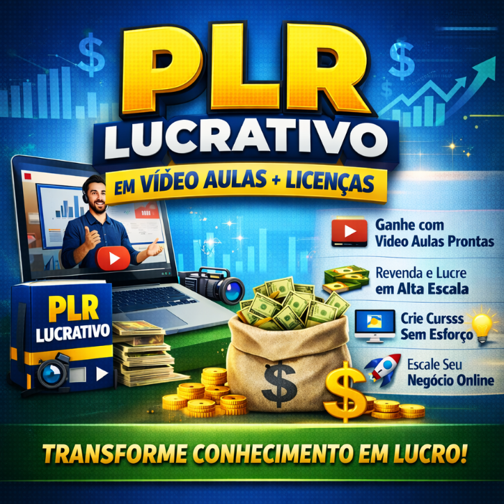 PLR Lucrativo em Vídeo Aulas