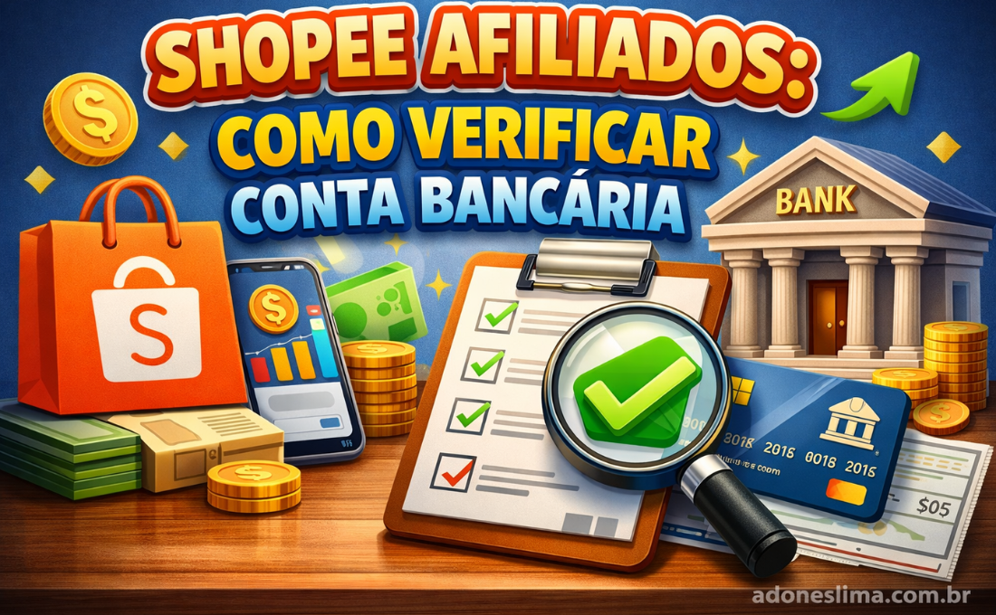 Shopee Afiliados Como Verificar Conta Bancária