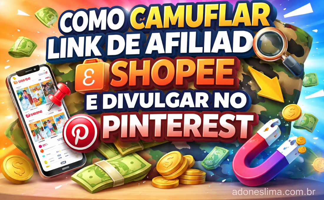 Como Camuflar Link de Afiliado SHOPEE e Divulgar no PINTEREST Como Camuflar Link de Afiliado SHOPEE e Divulgar no PINTEREST