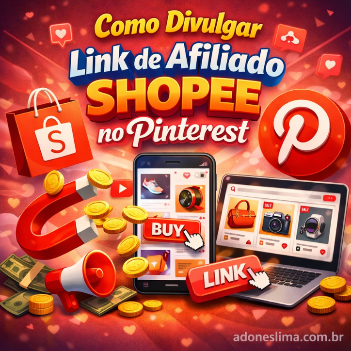 Como Divulgar Link de Afiliado SHOPEE no Pinterest 1