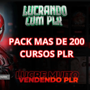 PACK 200 Cursos PLR: 100% DE LUCRO