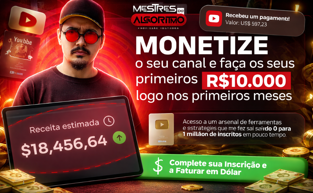 Mestres do Algoritmo Profissão Youtuber Funciona? 