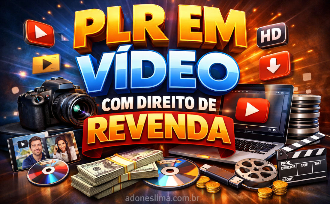 PLR em Vídeo com Direito de Revenda