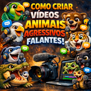 Como Criar Vídeos de Animais Agressivos Falantes