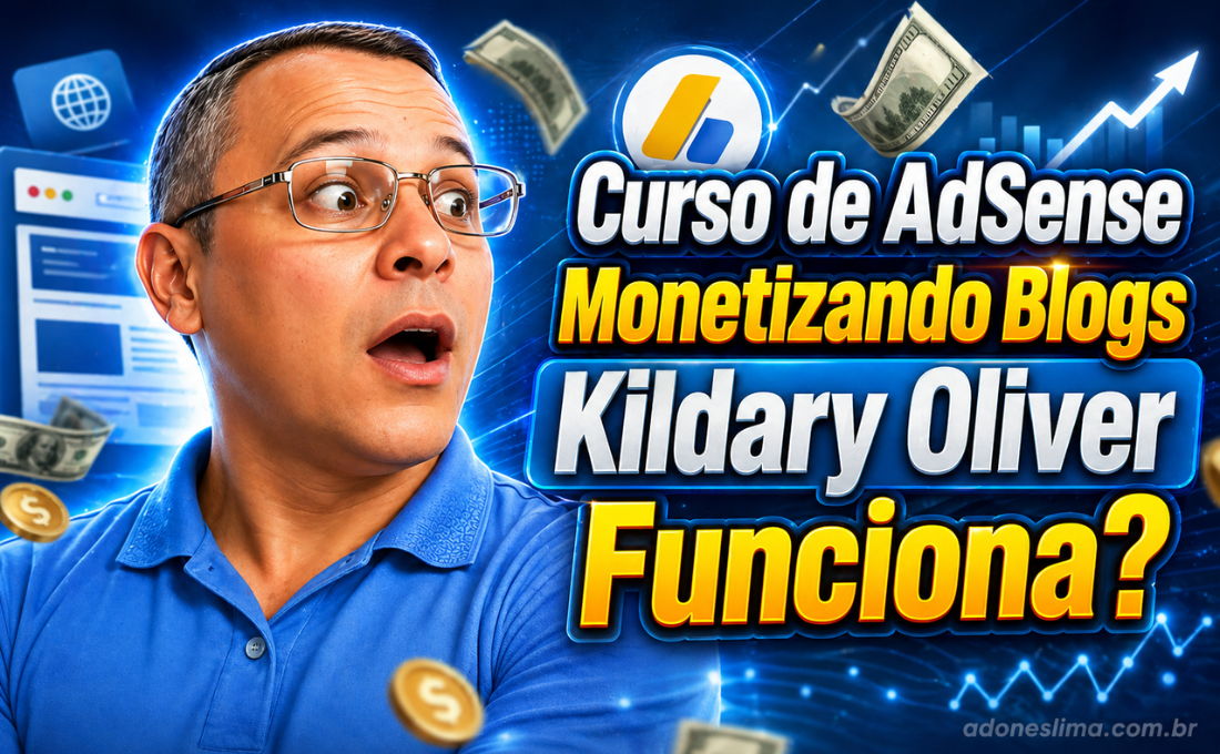 Curso de AdSense Monetizando Blogs Kildary Oliver Funciona? 